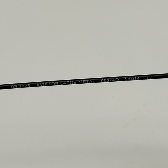 Ray-Ban Aviator Large Metal Sunglasses Model RB3025 002/40 Blue Mirror Glasses - Picture 15 of 16